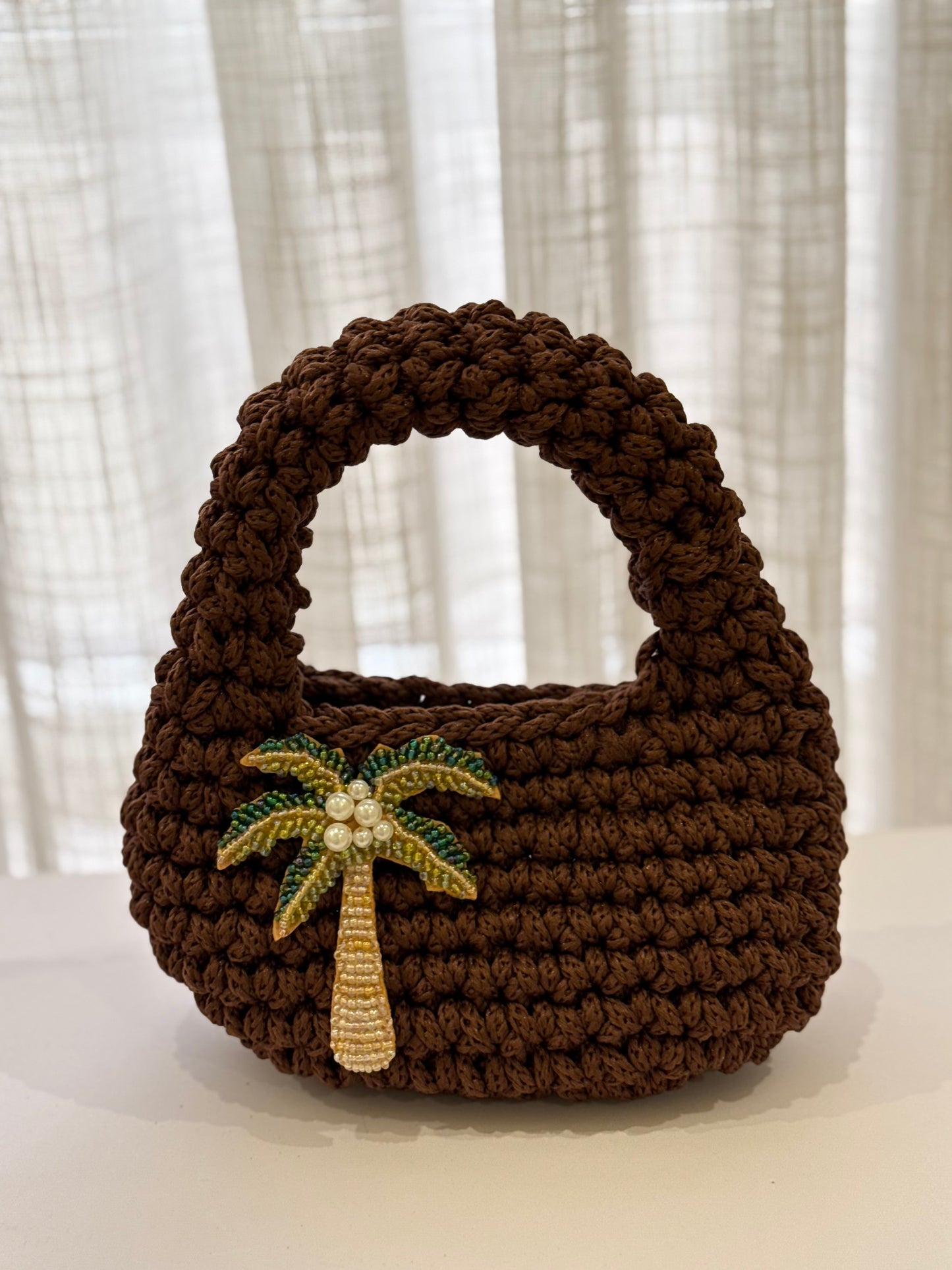 🌴 Palm Crochet -Bag Brown