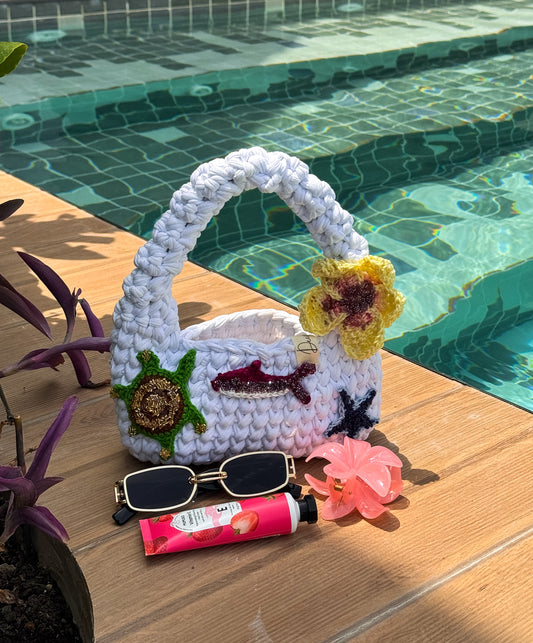 White summer bag