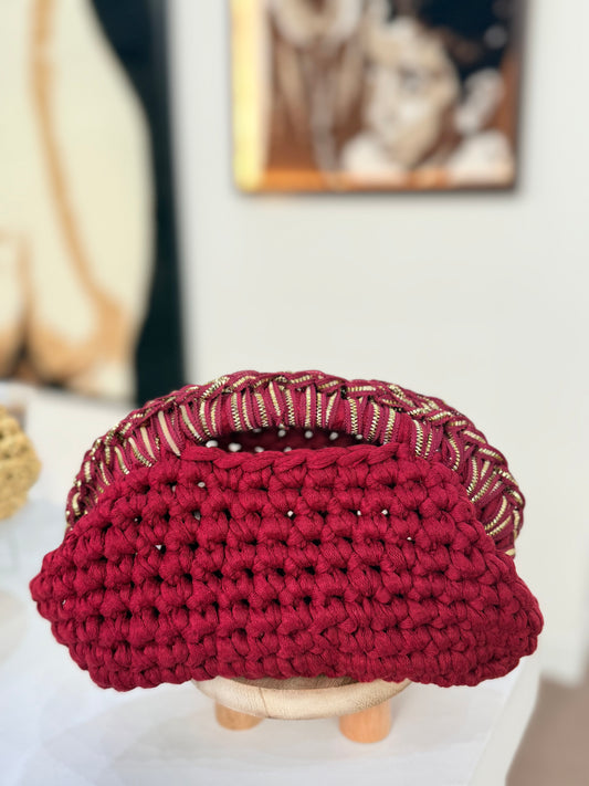 شنطة بالكروشيه – مسكة تلي